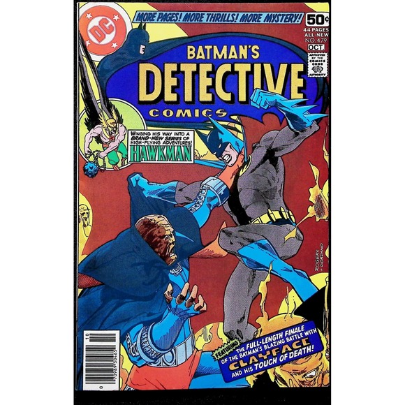 DC Comics Other - Detective Comics #479 Newsstand 1978 Batman vs Clayface III Hawkman‎ App VF